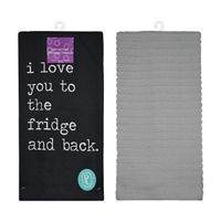'To The Fridge And Back' Cotton Kitchen Towels, 2 pk