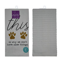 'Can't Have Nice Things' Pet Paw Kitchen Towels, 2 pk