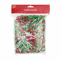 Holiday Style Red, Green & White Paper Shreds