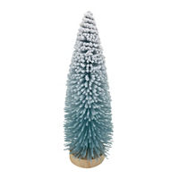 Christmas Blue Ombre Snowy Tree Tabletop Decor
