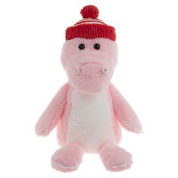 Christmas Plush Pink Dino Toy, 13 in