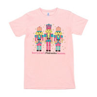 Women's Christmas Pink "Nutcracker Season" T-Shirt, Large
