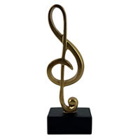 Christmas Gold Musical Note Tabletop Decor, 7 in