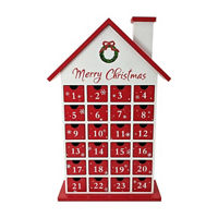 Christmas House Advent Calander Tabletop Decor, 17 in