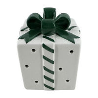 Christmas Green Polka Dot Present Tabletop Decor, 5 in