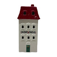 Christmas Ceramic House Tabletop Decor, 9 in