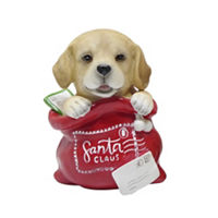 Christmas Santa Dog Tabletop Decor