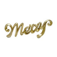 Christmas Gold Merry Decor
