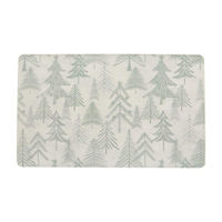 Christmas Forest Print Kitchen Mat, 18x30 in