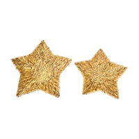 Christmas Star-Shaped Woven Tray Set, Small