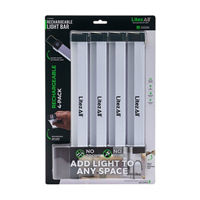 LitezAll® Rechargeable Light Bar, 4 pk