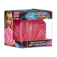 Viral Marbled Squishy Cube, 5 Assorted Colors