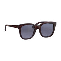 Black & Brown Square Frame Sunglasses