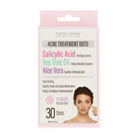 Precision Beauty Acne Treatment Dots, Flower-Shaped, 30 pk
