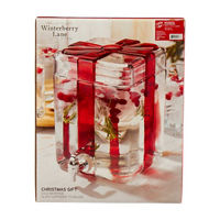 Holiday Style Red Ribbon Present Beverage Dispenser, 1.5 g