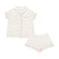 Women's Multicolor Polka Dot Pajama Set, Small