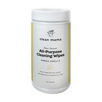 Clean Mama All-Purpose Cleaning Wipes, Amber Vanilla, 60 ct