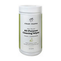 Clean Mama All-Purpose Cleaning Wipes, Pear Cardamom, 60