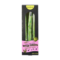 Maud Borup Green Fudge-Dipped Witch Fingers Pretzel Rods, 5.5 oz, 6 ct