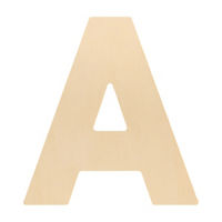 Wooden Letter 'A', 6 in