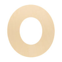 Wooden Letter 'O', 6 in