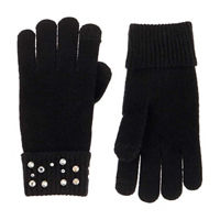 Black Rhinestone Gloves