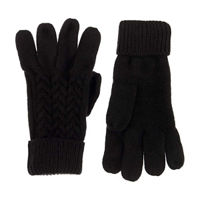 Black Knit Gloves