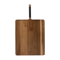 BKLYN Steel Co Prospect Park Small Brown Acacia Rectangular Paddle Board