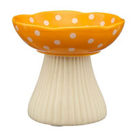 Orange Mushroom Pet Bowl