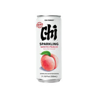 Chi Forest Zero Sugar Sparkling Water Beverage - White Peach, 11.16 fl oz