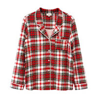Kids Christmas Plaid Matching Family Pajama Set, Large