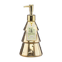 Christmas Gel Hand Soap in Gold Tree Dispenser