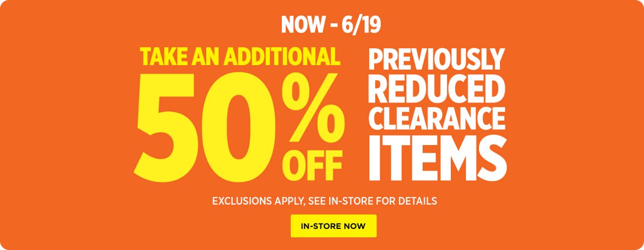 Clearance Event 6/13 - 6/19