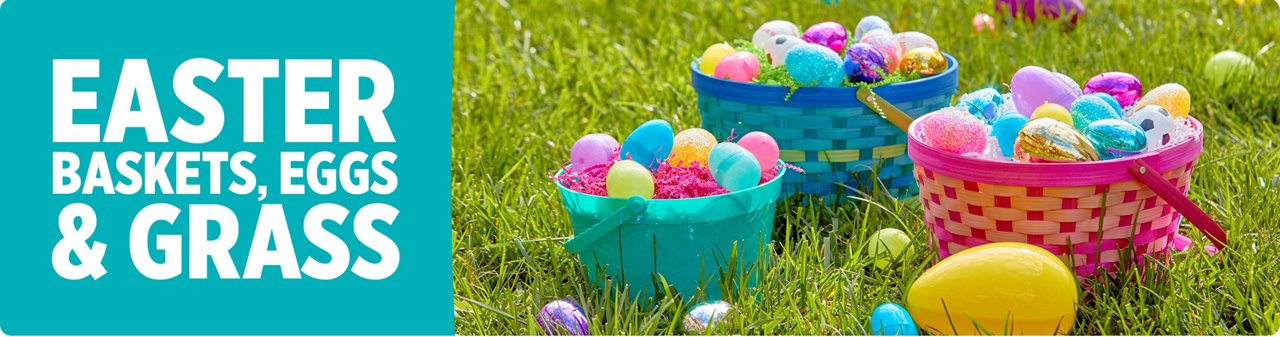 Baskets Eggs & Grass