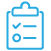 Clipboard with checklist icon