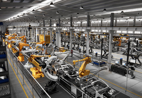 Floor of automotive assembly plant