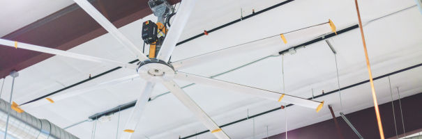 view of a large industrial ceiling fan