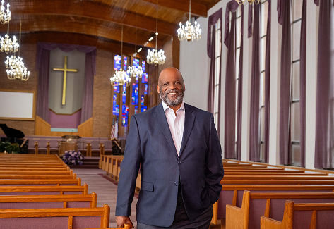 Pastor in a chuch