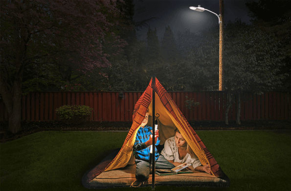 Mom and child in tent