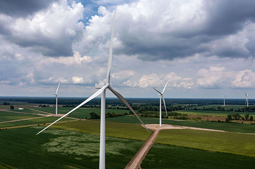 Meridian Wind Park, Merrill , Michigan. 

