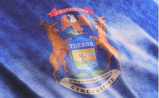 State of Michigan flag