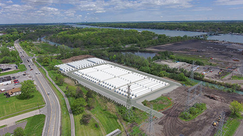 Aireal view of Trenton Channel