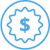 Circle with money icon