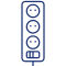 An electric plug power strip icon.