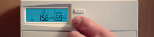 Adjusting thermostat