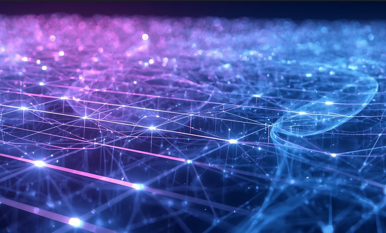 colorful grid purple yellow | DXC Technology Event