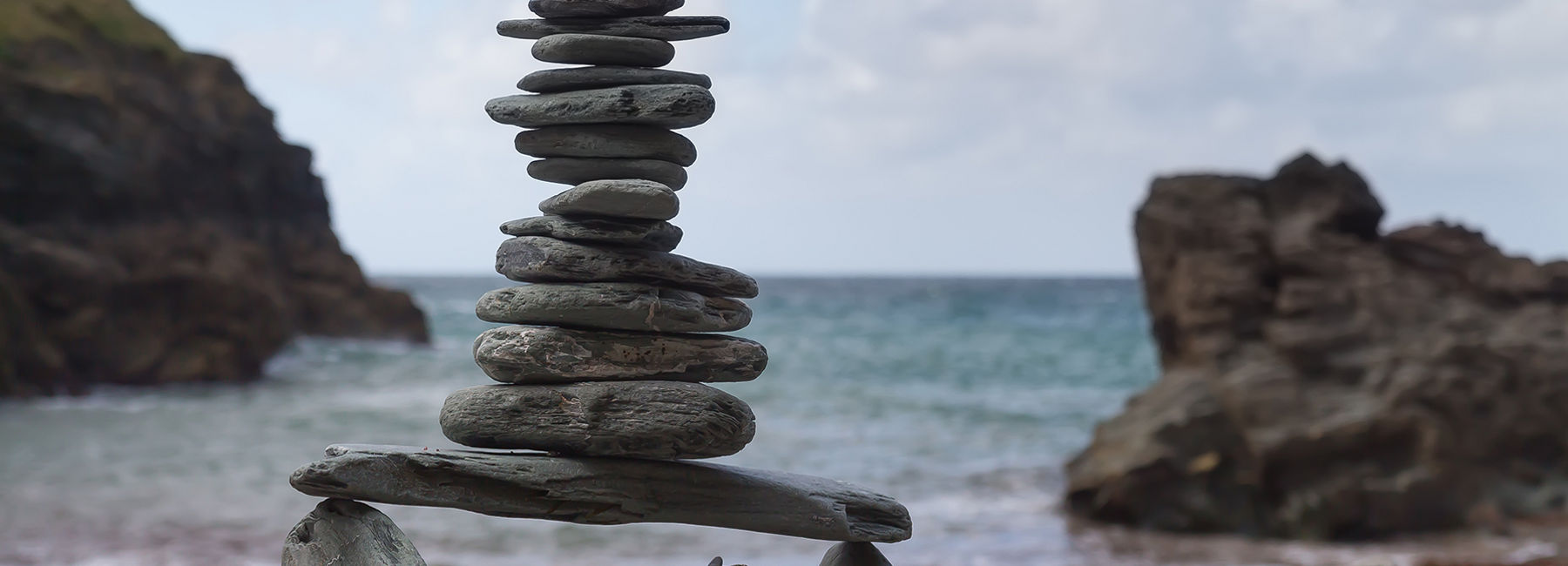 Rock stack on the beach