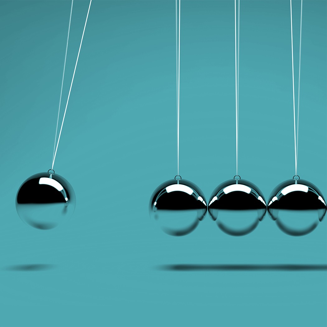 five metal  balancing balls | DXC Technology Insights