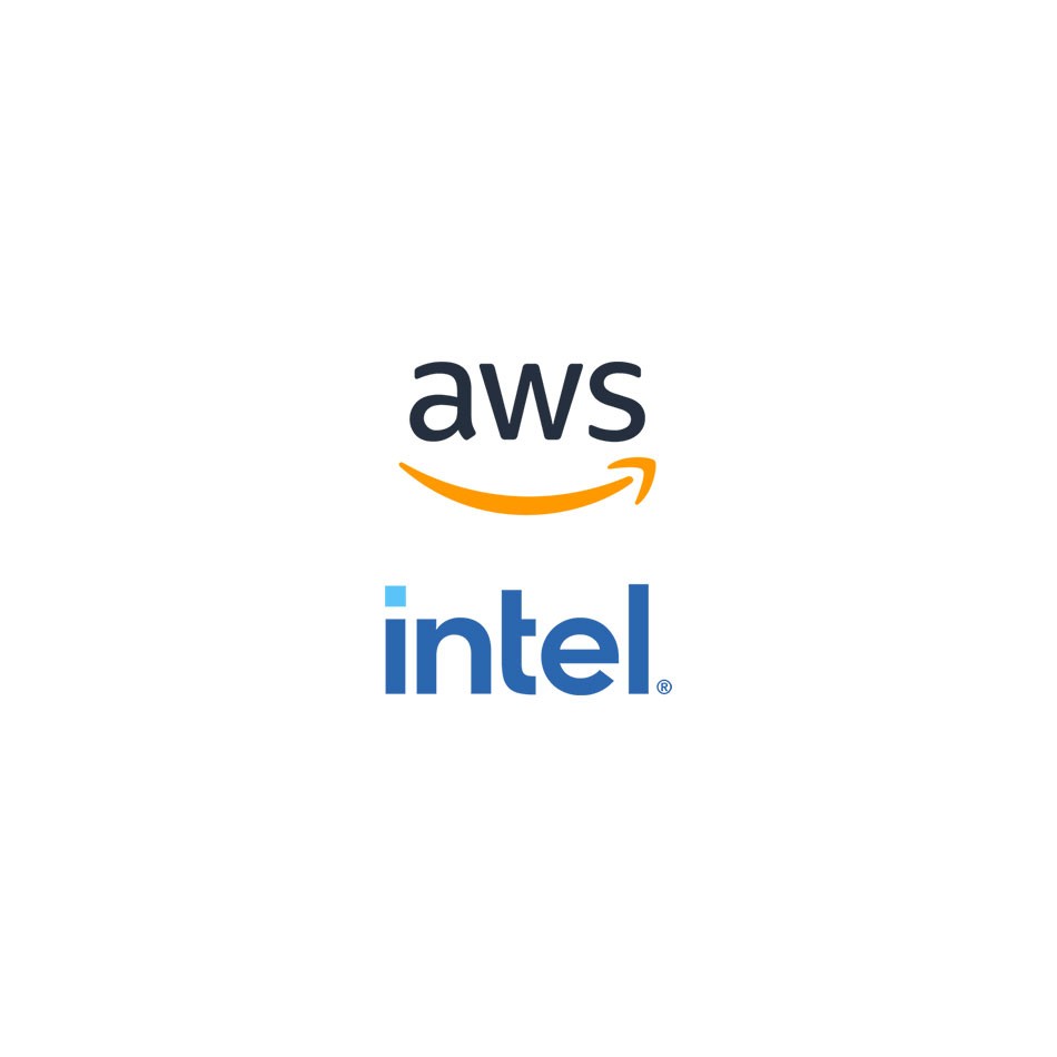 AWS and Intel logos
