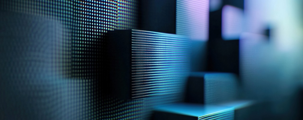 Digital abstract background, representing Hogan’s API & Microservices solution | DXC Technology Insights